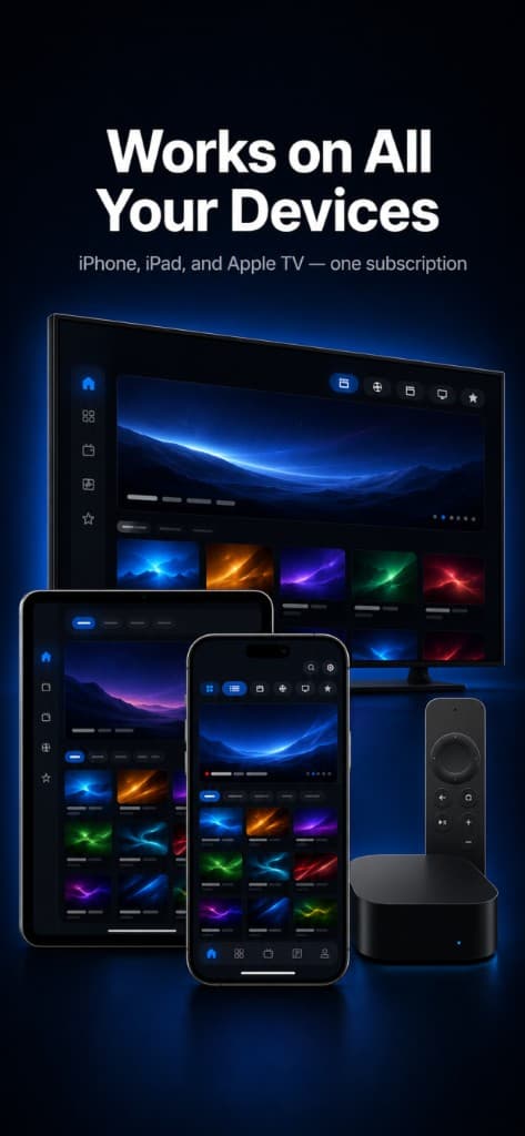 StreamLucid on iPhone, iPad, and Apple TV